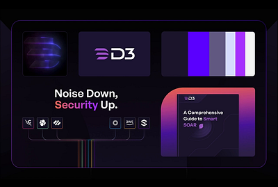 D3 Security Rebrand animation brand design branding cloud security cybersecurity dark mode developer graphic design illustration logo product design security soar ui design visual design web design