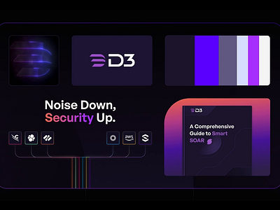 D3 Security Rebrand animation brand design branding cloud security cybersecurity dark mode developer graphic design illustration logo product design security soar ui design visual design web design