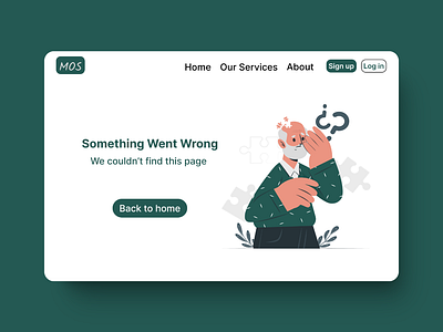 404 Page - Daily UI 404 page dailyui designinspiration ui uiux userinterface visualdesign