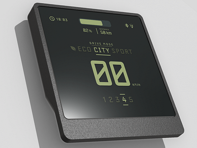 E-bike Screen Concept ebike hmi infotainment ui ux