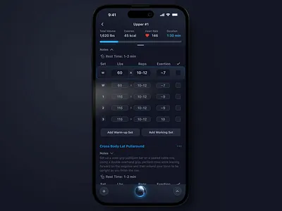 A.T.L.A.S. Smart Coach Notification 3d ai animation artificial intelligence branding fitness health interaction logo mobile ui ux workout