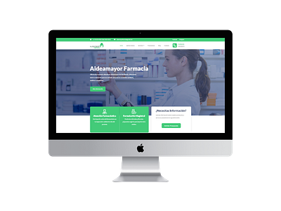 Aldeamayor Farmacia - Corporate Website elementor web design elementor website interface desing web web design web designer web interface website website design wordpress wordpress web design wordpress website