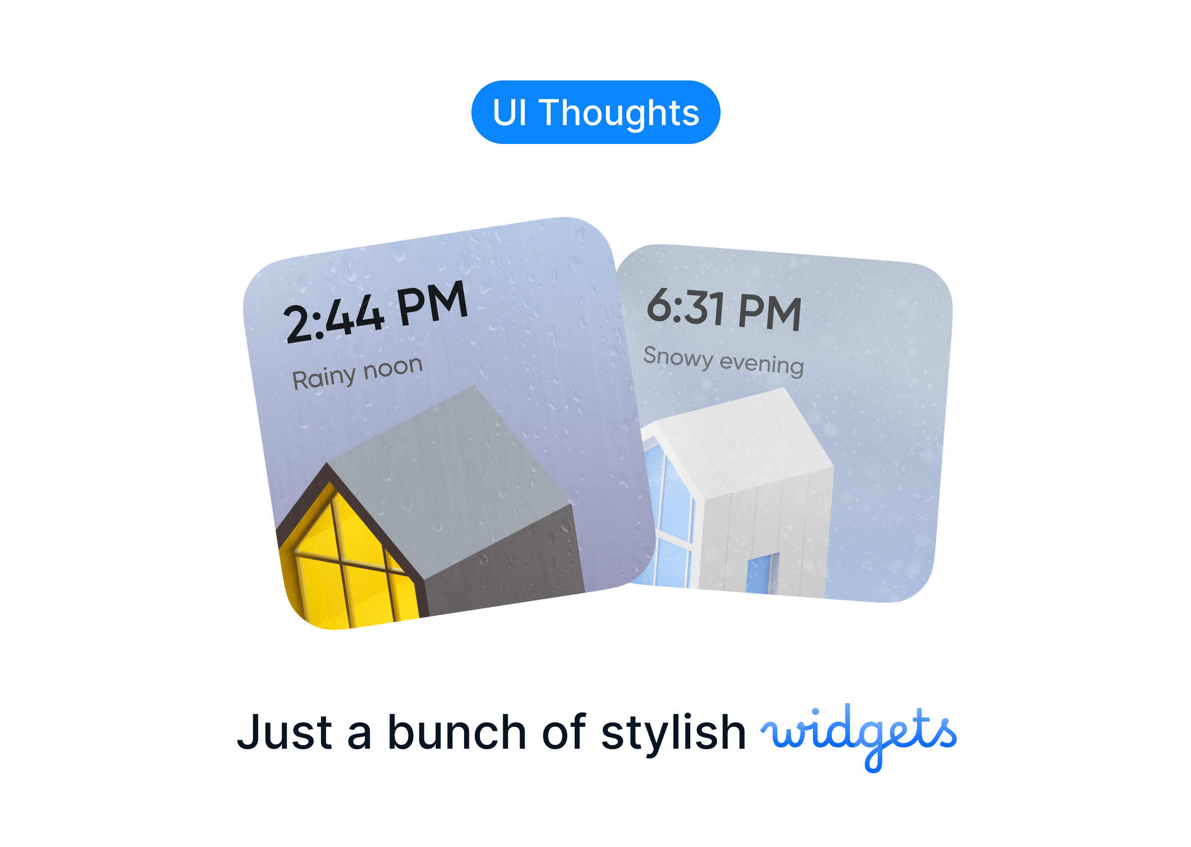 Bunch of widget design 3d design graphic design illustration ios mobile app mobile design stylish ui uiux ux widget
