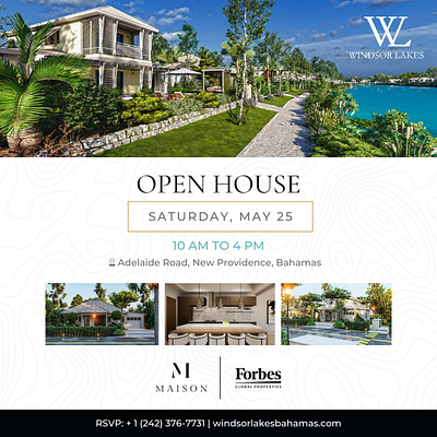 Windsor Lakes Open House branding graphic design