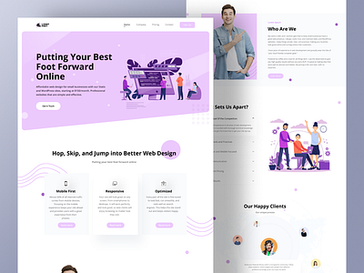 Web Landing Page UI UX Design design figma design illustration landing page design landing page figma ui ui design ux design web design website design