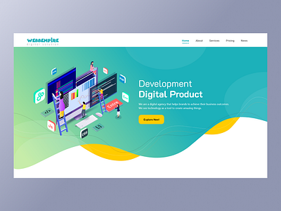 Web Landing Page UI UX Design design figma design illustration landing page design landing page figma ui ui design ux design web design website design