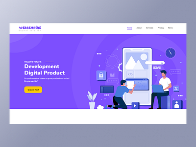 Web Landing Page UI UX Design design figma design illustration landing page design landing page figma ui ui design ux design web design website design