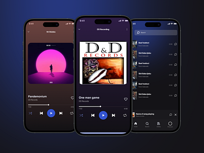 Music Player App UI/UX app audio player beautiful branding colorful creative design minimalist modern music music app product design sportify ui uiux ux