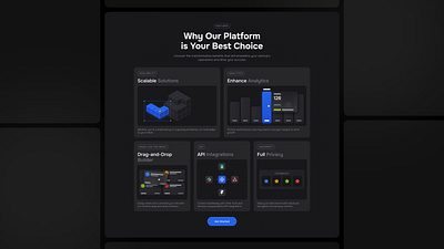 SaaS Features Block card cards charts design features saas ui ux