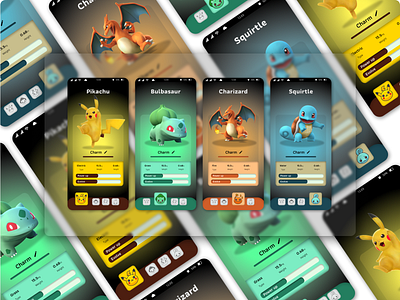 Select Hero Section Page in Pokemon Games game uidesign uiuxdesign