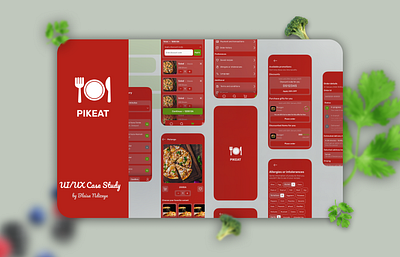 PIKEAT — Food Delivery App in Algeria branding clean delivery design food minimalism mobile design ui ux