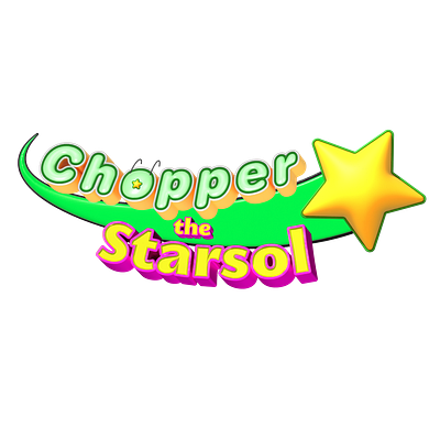 Chopper the Starsol 3d branding design game graphic design illustration logo star typography vector vibrant video game