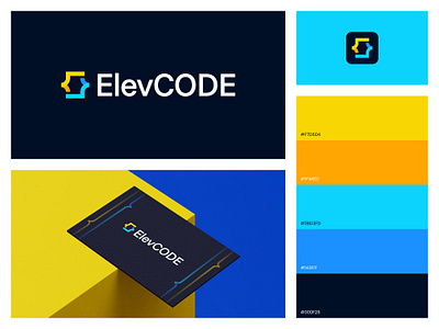 Logo Design for a Coding App. bracket logo brand identity branding clean logo coding app logo coding bracket logo coding logo design developer logo letter e coding logo letter logo logo logo designs modern logo