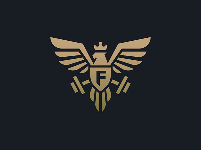 Eagle Logo animation brand branding eagle logo elegant fitness graphic design gym gym logo heraldic logo luxury power protection shield strong