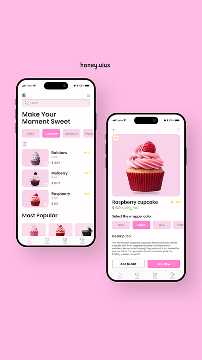 UI Desgin - Pastry application UI Desgin figma ui ui app ui application ui design uiapp uiapplication uidesign uiux