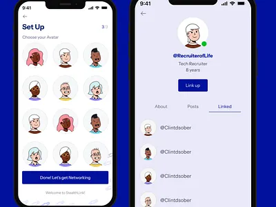 Networking App app design uiux ux