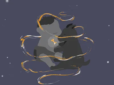 Boy and his dog 2danimation concept frame illustration photoshop story video