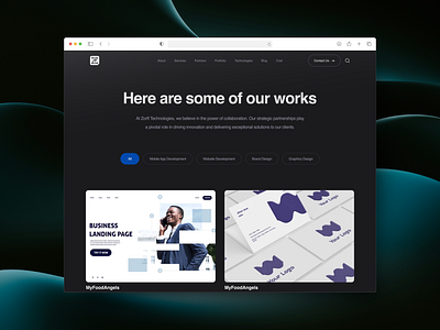 Portfolio website page app branding creative design landing page modern portfolio product design tech ui uiux ux website