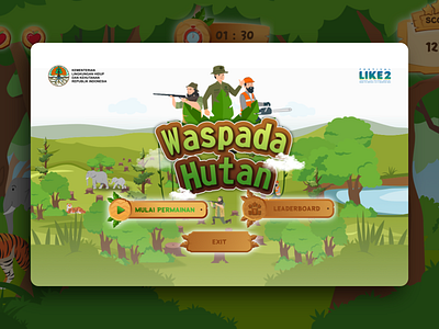 WASPADA HUTAN - Festival LIKE 2 by KLHK RI environment gamedesign graphicdesign uidesign