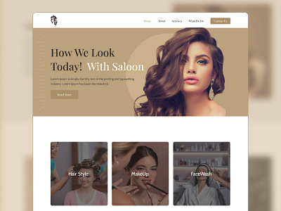 Salon Website Design Web UI company website design figma uiux figma website landing page design ui web design website website design