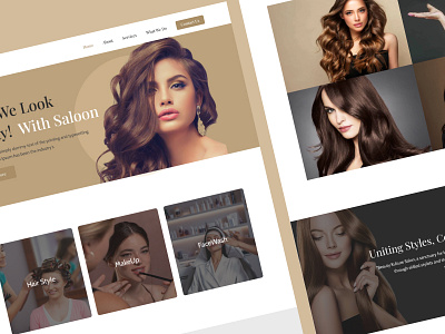 Salon Website Design Web UI company website design figma uiux figma website landing page design ui web design website website design
