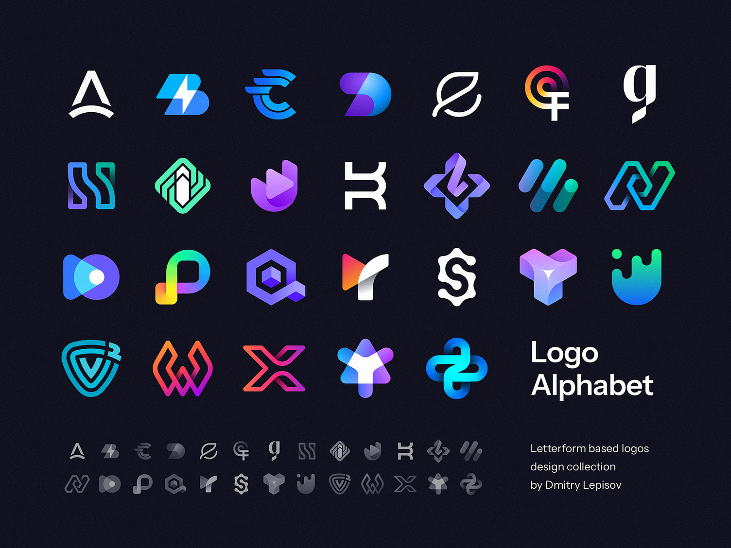 Logo Alphabet Collection By Dmitry Lepisov For Lepisov Branding On Dribbble