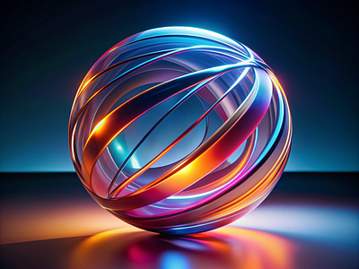 Sphere 3d abstract blender