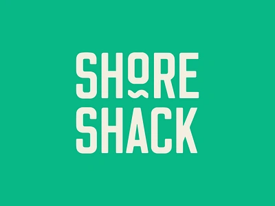 Shore Shack brand branding green lettering logo logotype nickelodeon ocean restaurant rocket power shore shore shack type typography waves