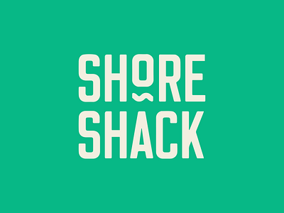 Shore Shack brand branding green lettering logo logotype nickelodeon ocean restaurant rocket power shore shore shack type typography waves