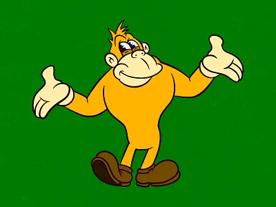 Design for t-shirt branding cartoon character design illustration logo mascot rubber hose t shirt