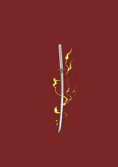 Samurai Katana design graphic design illustration ui vector