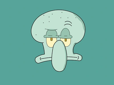 Squidward design graphic design illustration ui vector