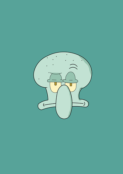 Squidward design graphic design illustration ui vector