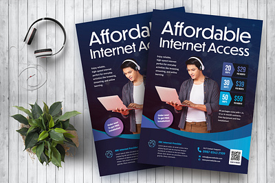 Internet Provider Flyer design flyer flyer design graphic design internet internet provider print design print template wifi