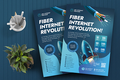 Internet Provider Flyer design flyer flyer design graphic design internet internet provider print design print template wifi