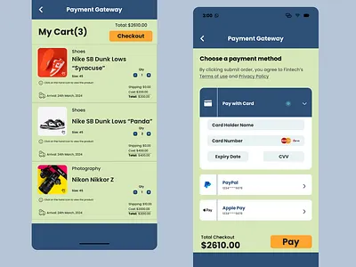 E-commerce Payment Gateway app branding design graphic design money payment ui ux