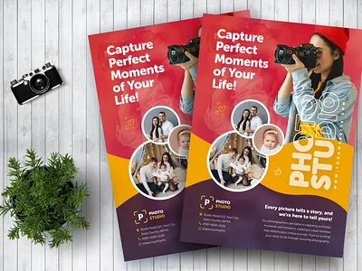 Photo Studio Flyer design flyer flyer design graphic design photo photo studio photography print design print template sale