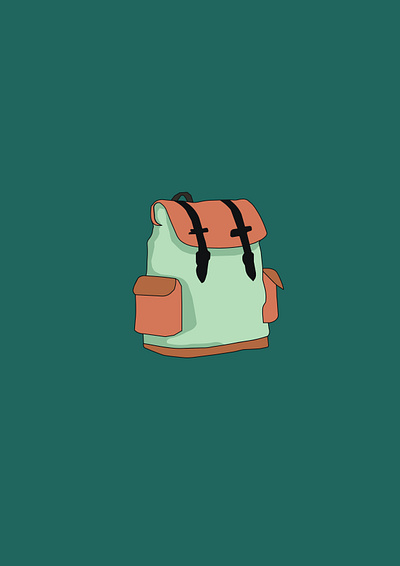 Backpack Icon design graphic design illustration ui vector