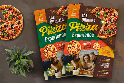 Pizza Restaurant Flyer design flyer flyer design graphic design pizza print design print template restaurant sale