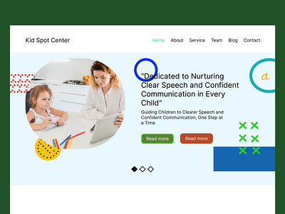 Child Speech Therapist Website app branding dashboard design design graphic design landing page design logo ui uiux web design