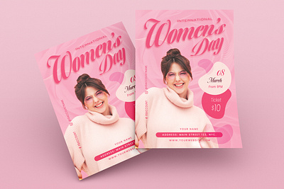 International Women's Day Flyer design flyer flyer design graphic design print design print template sale womens day