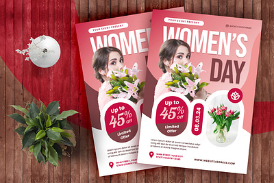 International Women's Day Flyer design flyer flyer design graphic design print design print template sale womens day