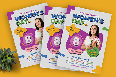 International Women's Day Flyer design flyer flyer design graphic design print design print template sale womens day