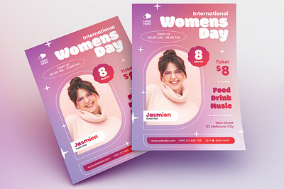 International Women's Day Flyer design flyer flyer design graphic design print design print template sale womens day