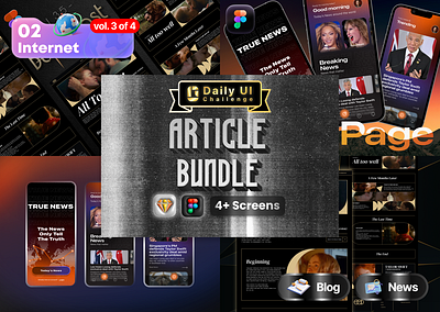 Article Bundle | Daily UI Challenge app daily dailyui dark mode design figma mobile page phone sketch ui ui design uiux user experience user interface userexperience userinterface ux ux design