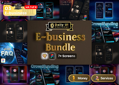 E-business Bundle | Daily UI Challenge app daily dailyui dark mode design figma mobile page phone sketch ui ui design uiux user experience user interface userexperience userinterface ux ux design