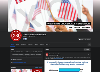 Crossroads Generation branding graphic design logo ui ux