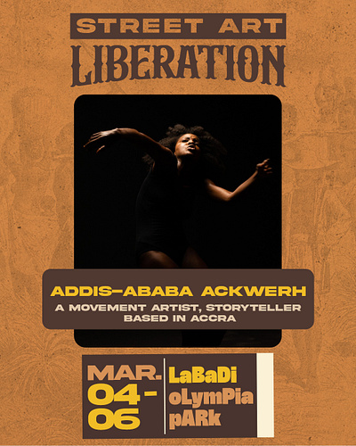 Content Material For STREET ART LIBERATION: A Dance Event in Gh branding graphic design