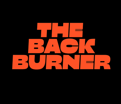 The BackBurner custom design font fonts lettering type typeface typo typography wip