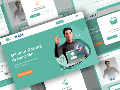 Hear Me x BCA Sign Language Translator App 3d branding signlanguage uidesign uiuxdesign